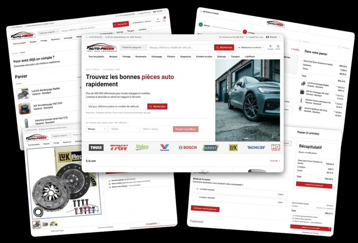 Auto Pièces — product screenshot